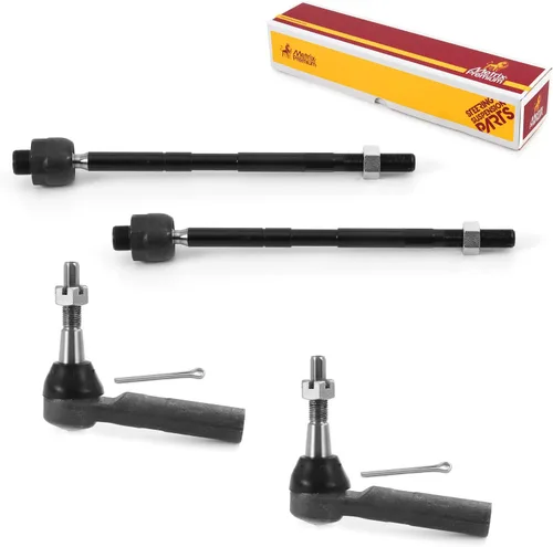 Vista 211 de Metrix Premium Chassis Parts - Kit de 4 piezas de extremos de barra de acoplamiento frontal exterior e interior compatible con Nissan Pathfinder