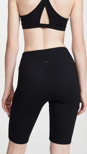Vista 4 de Koral Densonic Flora Womens Textured High Rise Activewear Bike Shorts