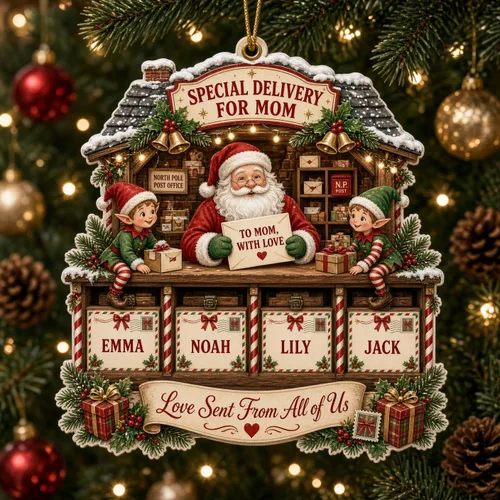 Vista 25 de Taza de Navidad personalizada con diseño de pan de jengibre 2026 Taza de crema_02