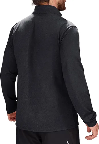 Vista 93 de MAGCOMSEN Sudadera de golf de manga larga con forro polar para hombre, con cremallera de 1/4, térmica, para correr