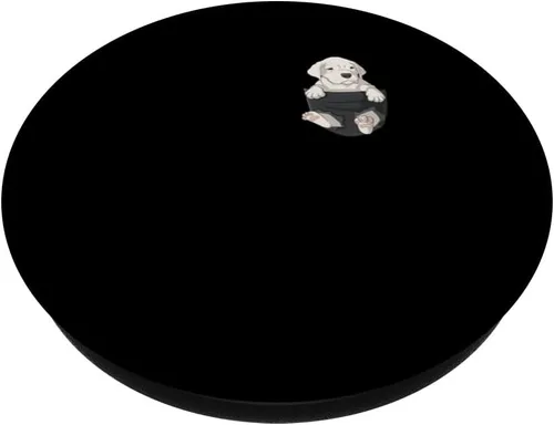 Vista 2 de Dogo Argentino en el pecho bolsillo perro PopSockets intercambiable PopGrip