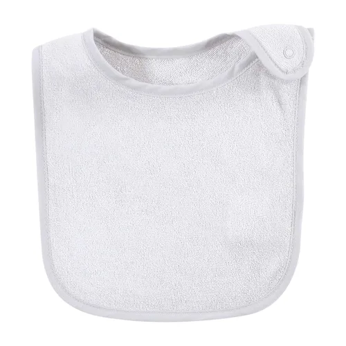 Vista 4 de Hudson Baby Rayón unisex para bebé de bambú de rizo baberos, color negro y blanco, talla única Negro Blanco
