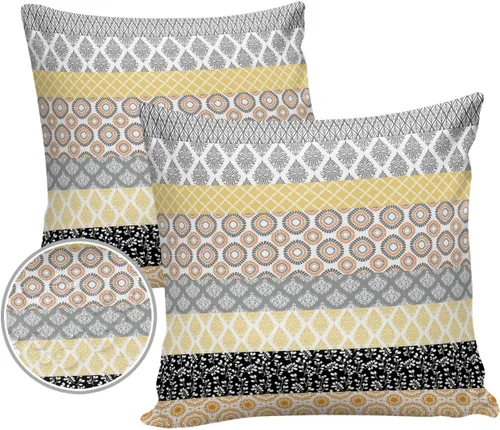 Vista 7 de Fundas de almohada impermeables para exteriores, fundas de almohada lumbares, estilo bohemio, diseño de rayas, tribal, estilo bohemio, fundas