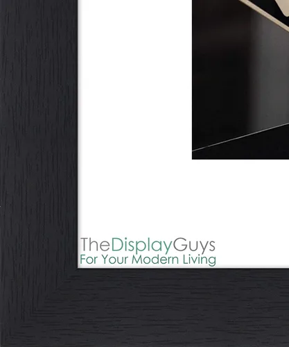 Vista 2 de The Display Guys Juego de 2 marcos de fotos de madera negra de 8 x 10 pulgadas para fotos de 5 x 7, vidrio plexig, pared y mesa