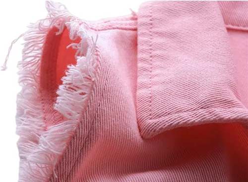 Vista 4 de JiangWu Chaleco de mezclilla para mujer, sin mangas, con botones, rasgado, casual