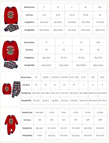 Vista 6 de PATPAT Pijamas de Navidad a juego para la familia, camiseta de alce de dibujos animados y parte inferior a rayas, pijamas de Navidad para dormir