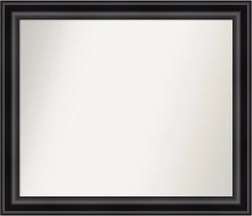 Vista 524 de Amanti Art Espejo personalizado, espejo de baño negro puente, espejo de pared o espejo de tocador de baño sobre el fregadero (26 x 26 pulgadas)