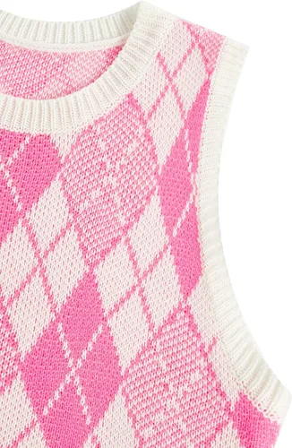 Vista 6 de Floerns - Camiseta corta sin mangas con cuello redondo y diseño de fresas para mujer