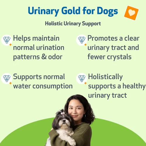 Vista 3 de Pet Wellbeing Oro urinario para perros – Formulado por veterinarios – Soporte para el tracto urinario con múltiples hierbas – Salud de la vejiga