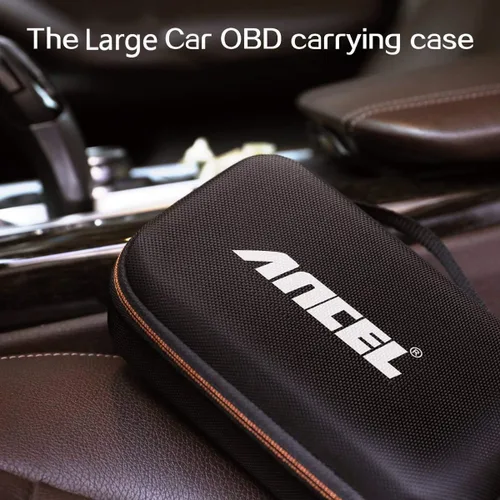Vista 8 de ANCEL Funda protectora grande para escáner OBD2 y lector de código, herramienta de escaneo de diagnóstico, probador de batería, caja