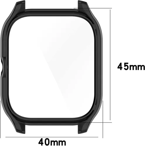 Vista 2 de TenCloud Protector de pantalla compatible con Amazfit GTS 4 fundas (no para GTS4 Mini), funda protectora de pantalla rayada para reloj inteligente