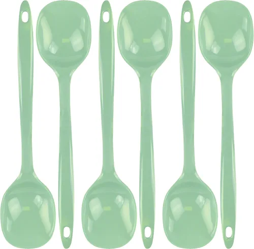 Vista 15 de Reston Lloyd Cuchara de cocina para servir, untar, mezclar, resistente al calor, sin BPA, melamina de 11 pulgadas, utensilio con mango ergonómico