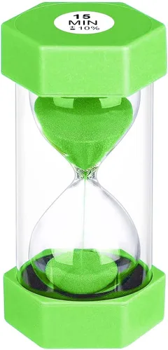 Vista 19 de Reloj de Arena con Temporizador de Arena de 1 Minuto, Reloj de Arena Irrompible, SandWatch de Plástico de 1 Min, Reloj De Arena 1 Minutos, Reloj