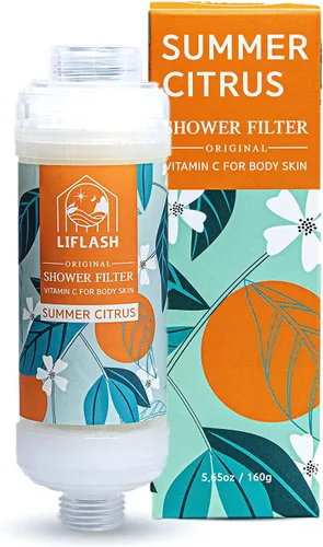 Vista 8 de LIFLASH Filtro de Ducha de Vitamina C para Agua Dura, Purificador Suavizante de Aromaterapia, Ayuda con Piel Más Suave y Mejora del Cabello