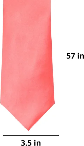Vista 519 de tiemart Corbata de color sólido para hombre Longitud estándar