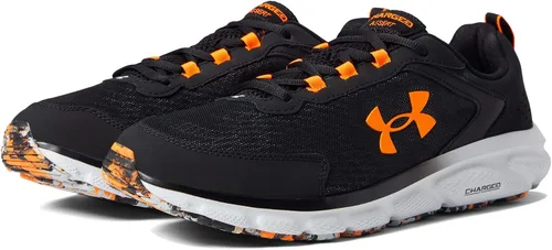 Vista 8 de Under Armour Mens Charged Assert 9 Marble Running Shoe Negro (002)/Naranja Blaze
