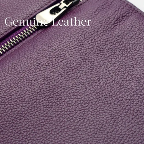 Vista 5 de Bveyzi Billeteras de cuero ultrafino con bloqueo RFID para tarjetas de crédito, billetera plegable para mujer