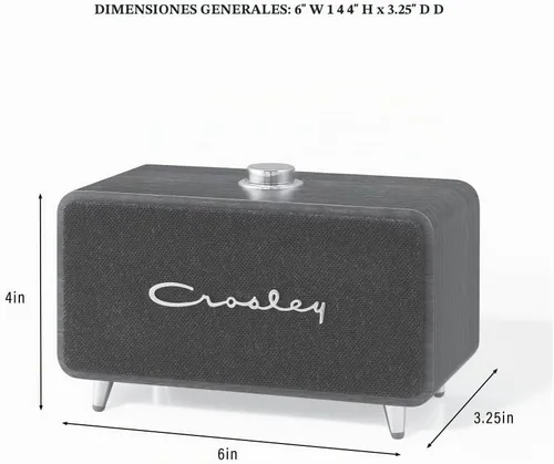 Vista 10 de Crosley CR3049A-WA Stanza Altavoz Bluetooth portátil, nogal