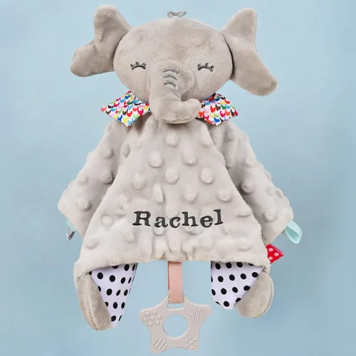 Vista 2 de Manta de seguridad para bebé, regalos personalizados para bebés con nombre, regalos para baby shower de Navidad, juguetes para bebés recién nacidos
