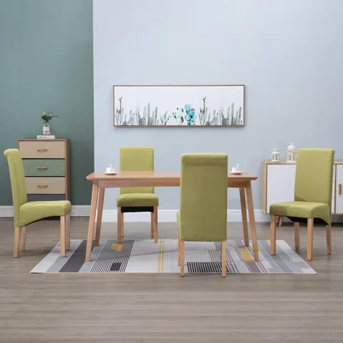 Vista 18 de Dining Chair Set of 2 Black Fabric, Ergonomic Wood Frame, Modern Kitchen Dining Room Chairs for Living Space