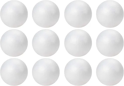 Vista 5 de Juvale Bolas de espuma para manualidades, esferas de estireno para proyectos de bricolaje y modelado escolar, esferas florales redondas, 4 pulgadas