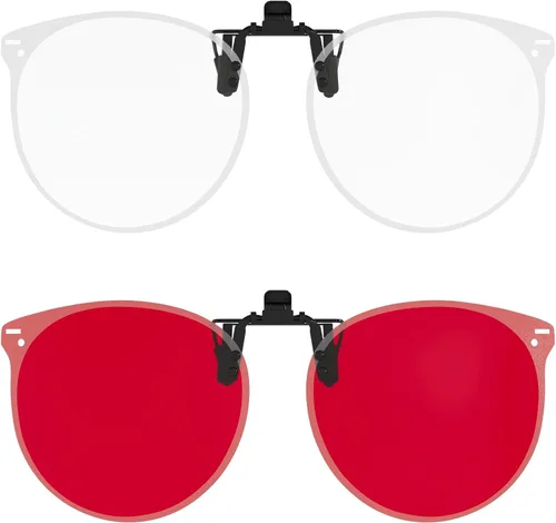 Vista 24 de Eyekepper Blue Light Clip on Glasses, Blocking UV Ray, Anti Glare 63 * 50MM