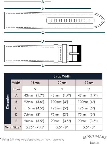 Vista 6 de Benchmark Basics Correas de reloj Sailcloth de liberación rápida, correas de reloj tejidas de nailon para relojes regulares e inteligentes, elección