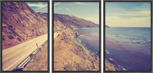 Vista 135 de wall26 Lienzo enmarcado para pared, juego de arte debajo de los tallos de bambú verde, naturaleza, desierto, fotografía, realismo, contemporáneo