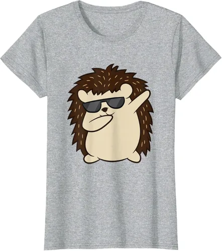 Vista 34 de Dabbing Hedgehog Funny Hedgehog Camiseta S