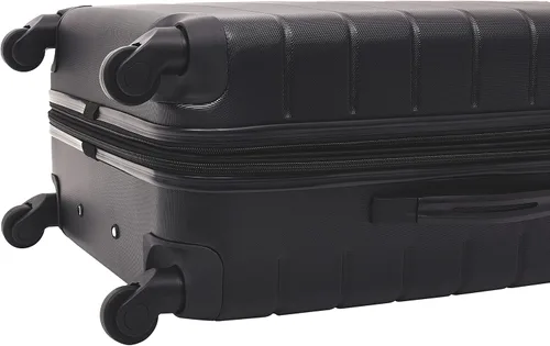 Vista 7 de Wrangler - Juego de piezas de equipaje inteligente con portavasos y puerto USB, Negro