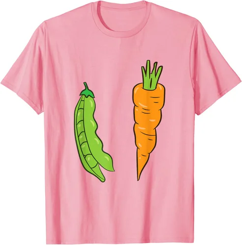 Vista 25 de Camiseta de disfraz de zanahoria con guisantes y zanahorias, Blanco, S