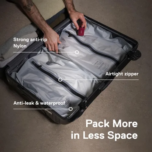 Vista 3 de Ekster Kit de vacío de viaje - Bolsas de vacío de viaje con bomba - 1