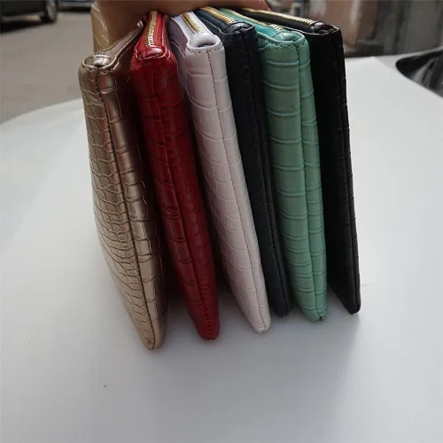 Vista 7 de Bolso de piel sintética para mujer, grano de cocodrilo