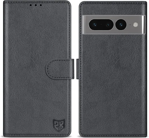 Vista 18 de ZZXX Funda tipo cartera para Google Pixel 7 con bloqueo RFID, ranura para tarjetas, función atril, cierre magnético, funda protectora de cuero