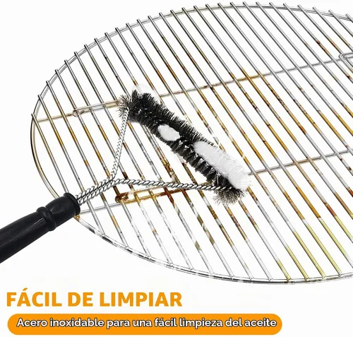 Vista 4 de onlyfire Rejilla de acero inoxidable para hogueras Rejilla de barbacoa