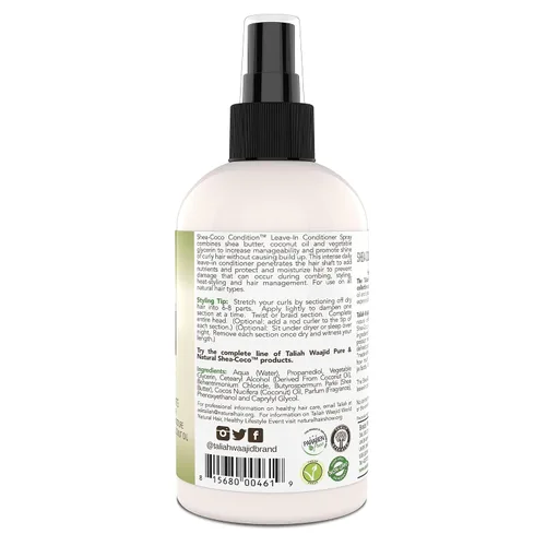 Vista 3 de Taliah Waajid Shea Coco Daily Leave In Acondicionador 8oz
