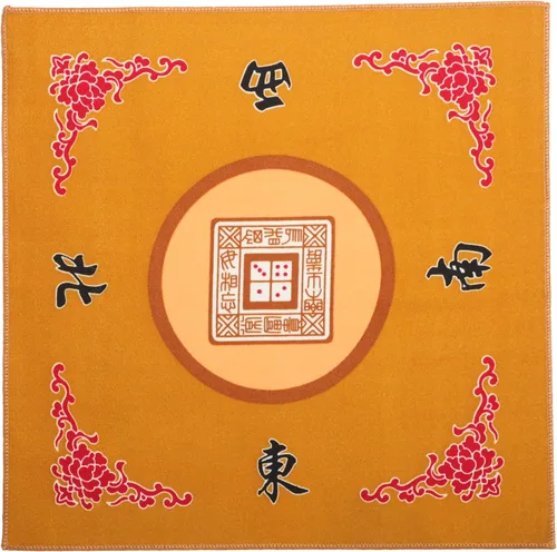 Vista 5 de Juego de mahjong chino, con 144 azulejos verdes de melamina numerados XL (1.5 pulgadas), 2 azulejos de repuesto, 6 dados y un indicador de viento