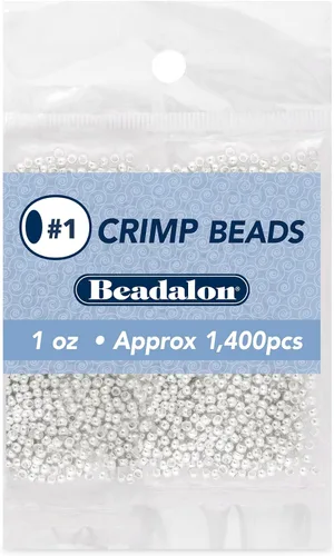 Vista 15 de Beadalon Cuentas de engarzar, tamaño #1, color dorado, 1 oz, aprox. 1,400 piezas