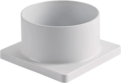 Vista 7 de Adaptador de base de montaje en muelle para poste de 3 pulgadas de diámetro, aluminio fundido negro, base de luz para poste para terraza, porche