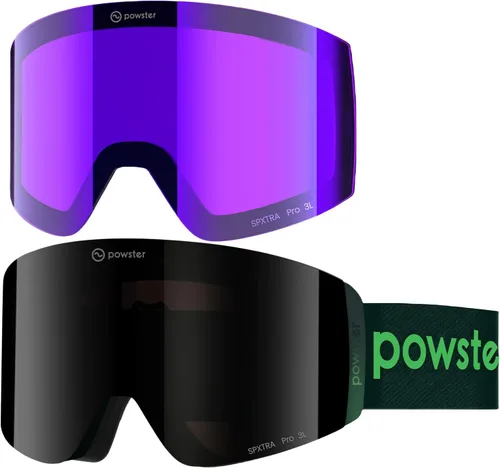 Vista 14 de Ski Goggles Snow OTG Snowboard Goggles Magnetic Interchangeable Lens Frameless UV Protection Anti-fog mobile Skating