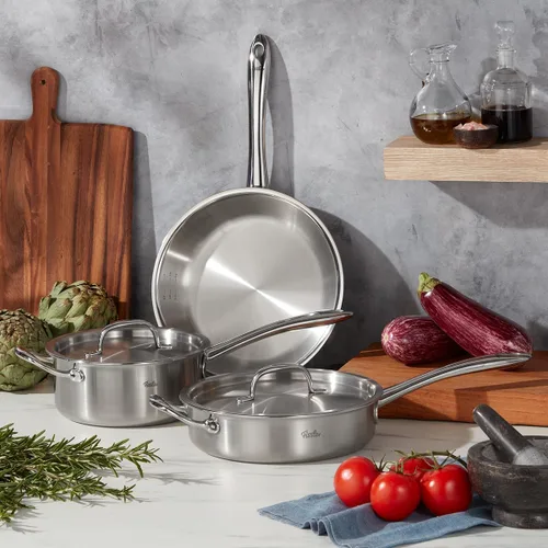 Vista 5 de Fissler M5 Pro-Ply - Batería de cocina de acero inoxidable, 5 capas, 5 piezas