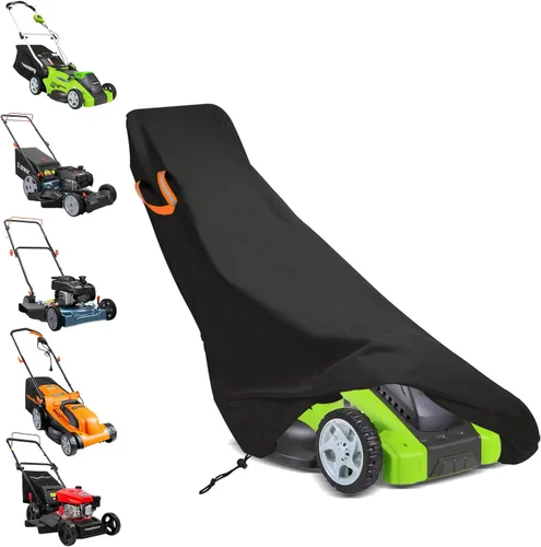 Vista 10 de Funda para cortacéspedes de montar impermeable para exteriores, fundas resistentes para tractor 600D anti-UV, ajuste universal para plataformas