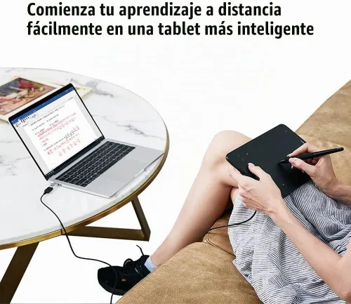 Vista 8 de Tableta de Dibujo Inalámbrica XPPen Deco mini7W Tableta Gráfica Tableta con Lápiz con 8192 Niveles de Presión, Tableta de Artista de 7 x 4 pulgadas