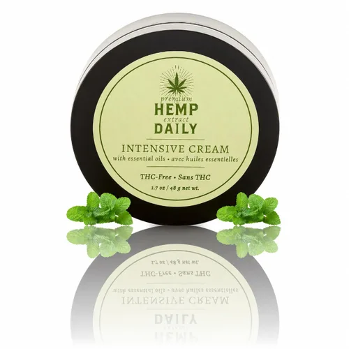 Vista 7 de Premium Hemp Extract Daily Crema intensiva – Músculo, rodilla, articulación, espalda, cuello y hombro tópico – Orgánica 1.7 onzas