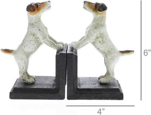 Vista 4 de HomArt Sujetalibros Jack Russel de hierro fundido