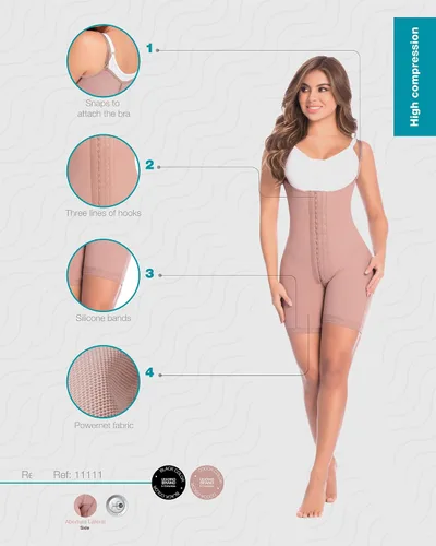 Vista 6 de DELIÉ by Fajas DPrada 09111 Fajas Colombianas Faja Posparto Faja Moldeadora de Cuerpo Completo para Mujer