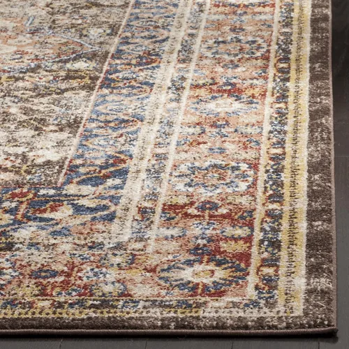 Vista 11 de SAFAVIEH Bijar Collection - Alfombra decorativa de 2 pies 3 pulgadas x 4 pies, marfil y óxido, diseño oriental envejecido, no desprende pelusa