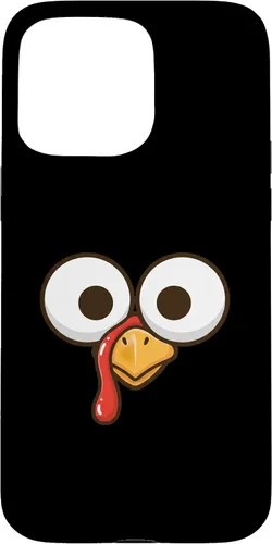 Vista 31 de Funny Cartoon Turkey Face, Big Eyes Thanksgiving Turkey Day Case for iPhone 16