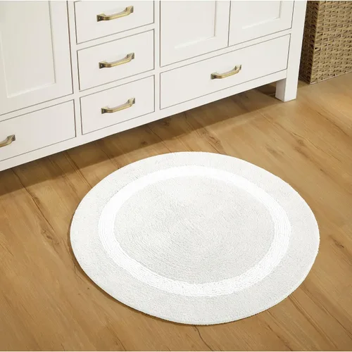 Vista 37 de Better Trends - Alfombra de baño 100% algodón reversible, altamente absorbente y lavable a máquina, suave, tapete de ducha para piso de baño