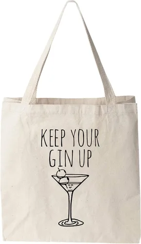 Vista 21 de Moonlight Makers 100% Cotton Canvas, Natural Tote Bag, Full-Color Tote, Funny Design - Beverage